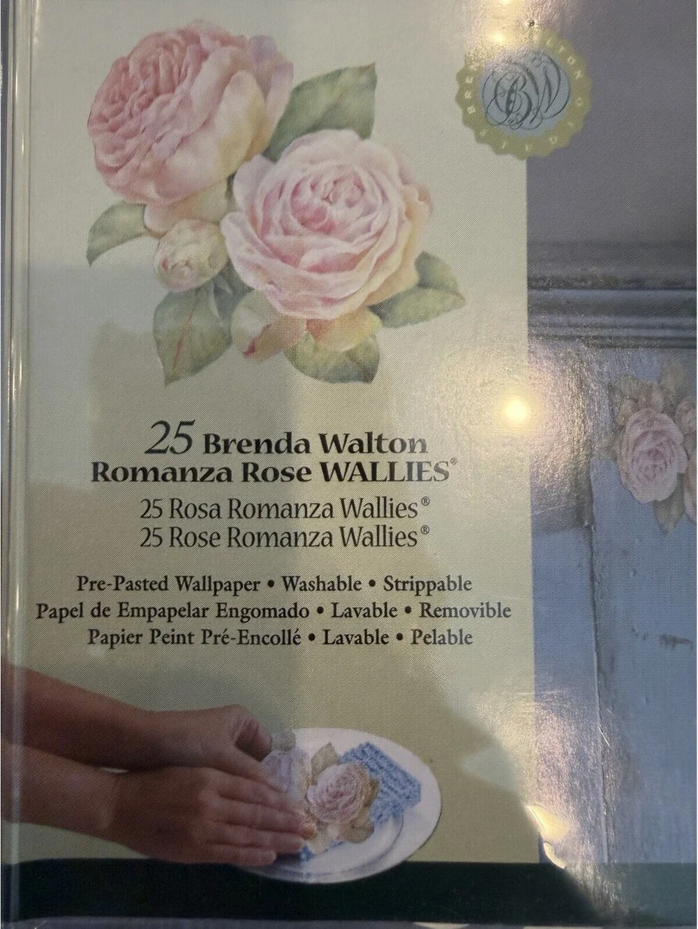 Wallies Wallpaper Cutouts Set Of 3 Roses And Fairies New Sealed